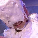 コスプレしたムチムチ女の子が触手で拘束メッシープレイ