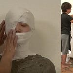 セメントと石膏でカカチコチに固められ完全拘束される夢の変態マミフィケーションフェチプレイ動画