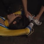 完全拘束されたヒロインが敵のアジトに捕まり拷問を永遠受け続ける