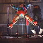 DID磔完全拘束｜ヒロイン拷問X字逆さ責め