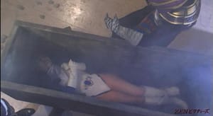 棺桶に閉じ込められるヒロインピンチ拷問動画