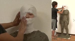 セメントと石膏でカカチコチに固められ完全拘束される夢の変態マミフィケーションフェチプレイ動画