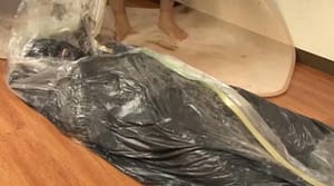 全身どろどろグリスメッシー最後包まれて運ばれる