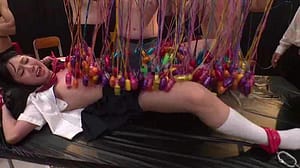 ぬるぬるローションメッシー｜大量ローター全身ドロドロなどフェチ変態プレイ動画