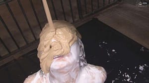 生クリームどろどろ女体盛りメッシー｜食材のまとわりつきが美しい変態フェチ動画