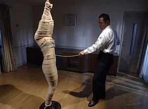 ぐるぐる高速回転で回す｜全身縄拘束拷問