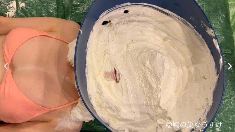 顔面山盛りパイ投げメッシー