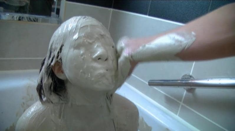 顔面ぶっかけ泥メッシー