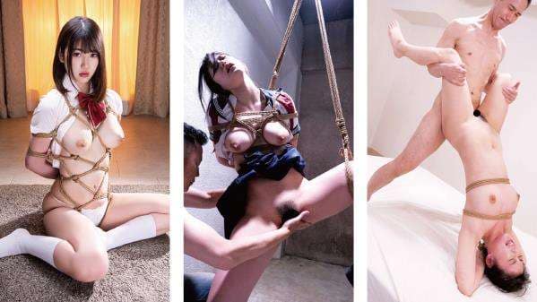 縄縛り完全拘束可愛い