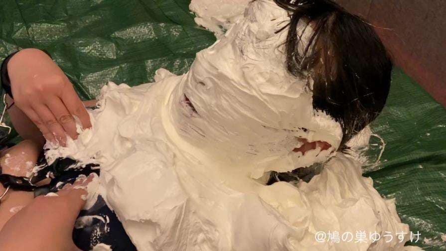 完全拘束生クリーム顔面ぶっかけ呼吸制御