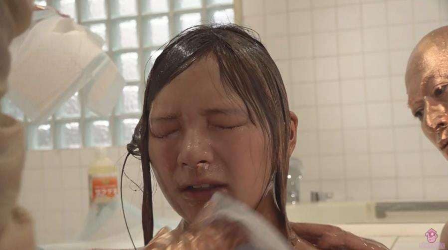 銅粉メッシー全身どろどろ